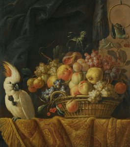 Naturaleza muerta con un loro
